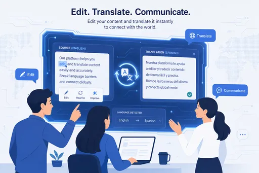 LingPie translation workspace editor
