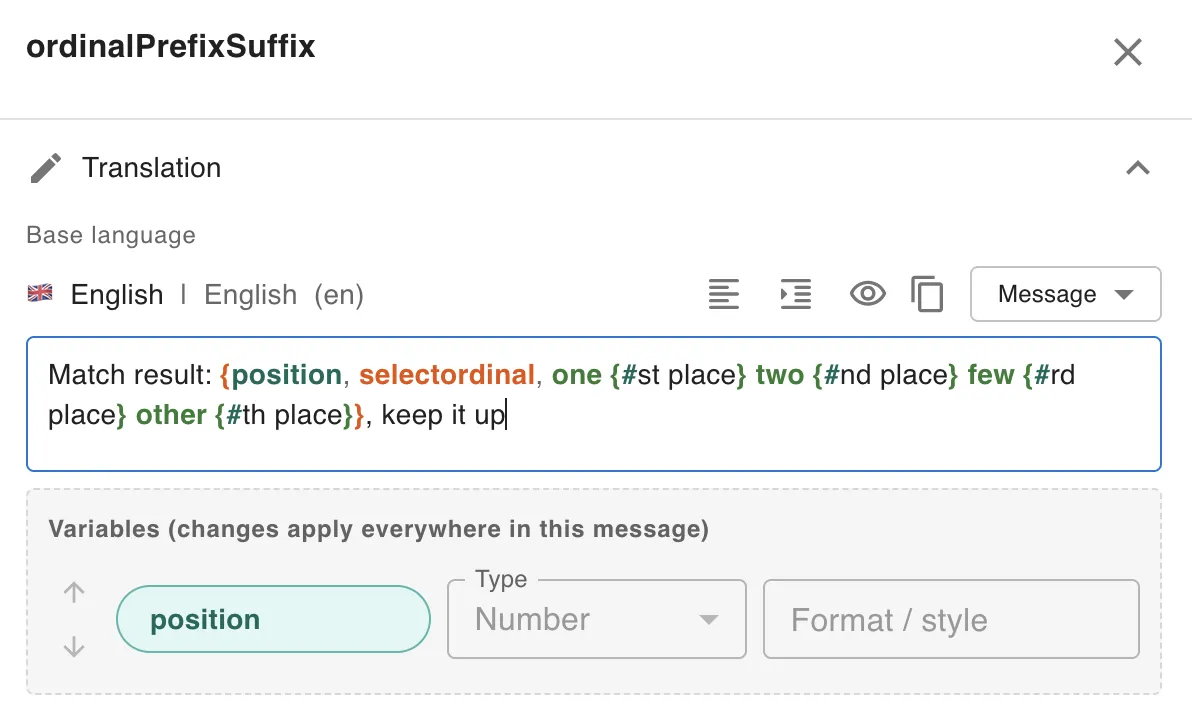 Translation workspace screenshot