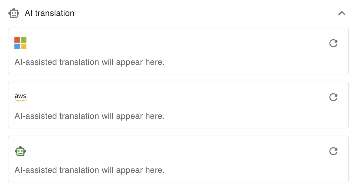 AI & machine translation screenshot