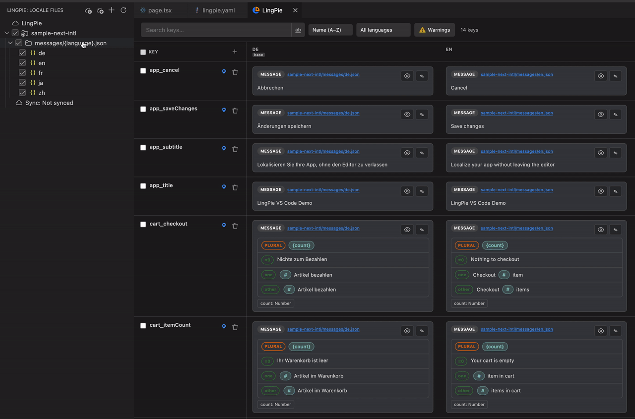 Project configuration